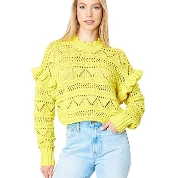 Joie Sweaters - Joie Hockley Knit Ruffle Sweater NWT